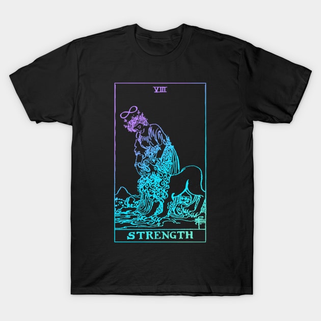 Strength Tarot Card T-Shirt by srojas26